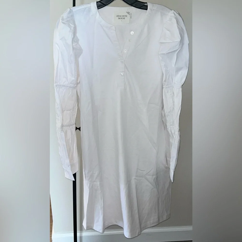 White Poplin Long Sleeve Willa Mini Knit Dress
HYACINTH HOUSE - Picture 6 of 8